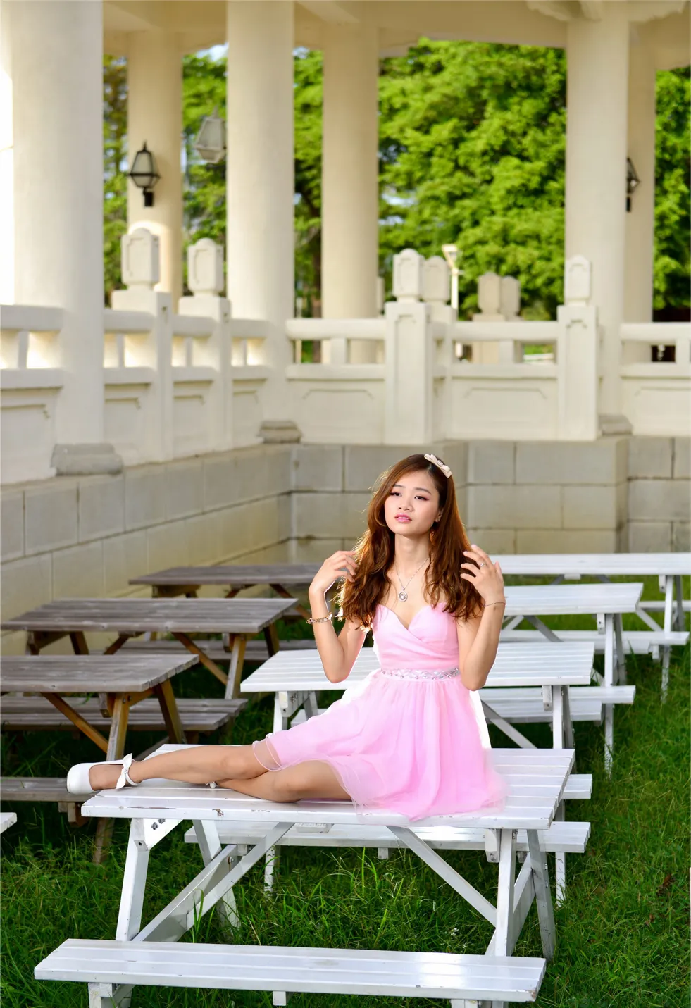 [Mzsock] NO.169 Zhang Yuanzhen, pink dress, high heels and beautiful legs street photography#[105P]-81